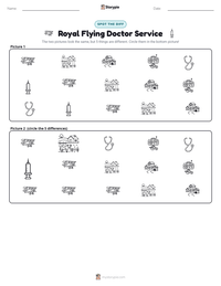 Royal Flying Doctor Service printable worksheet preview
