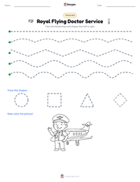 Royal Flying Doctor Service printable worksheet preview
