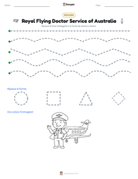 Anteprima della scheda stampabile di Royal Flying Doctor Service of Australia
