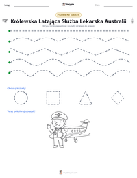 Podgląd drukowalnego arkusza ćwiczeń Królewska Latająca Służba Lekarska Australii