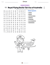 Anteprima della scheda stampabile di Royal Flying Doctor Service of Australia