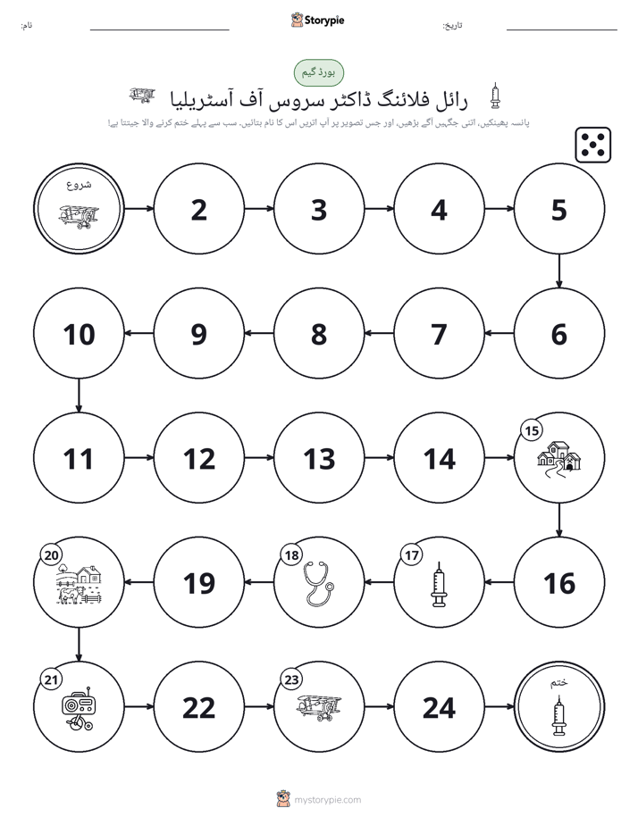 رول اور منتقل کریں کھیل