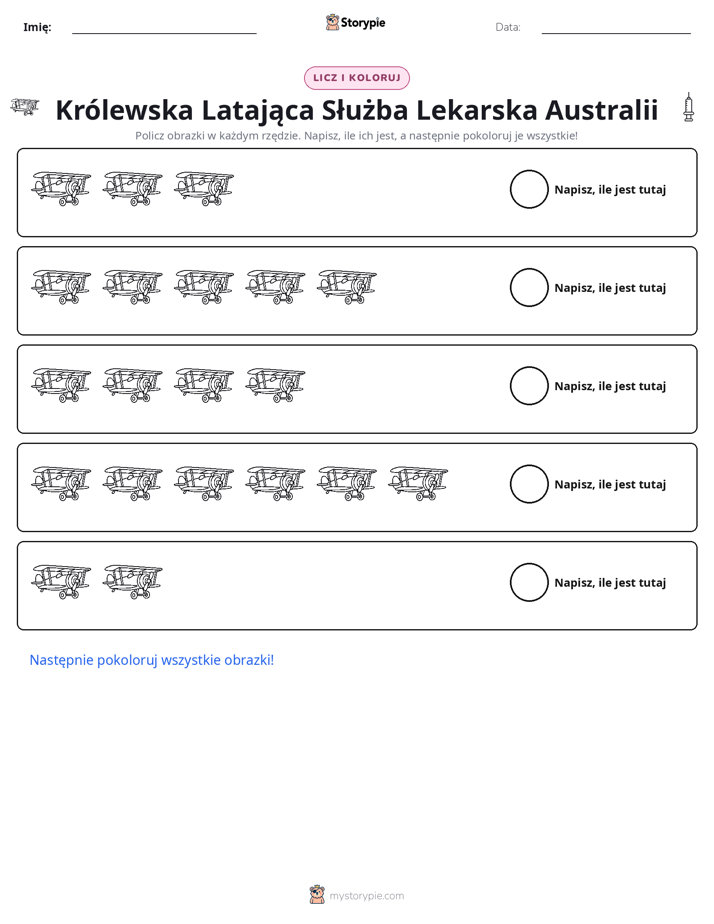 Liczenie i Kolorowanie