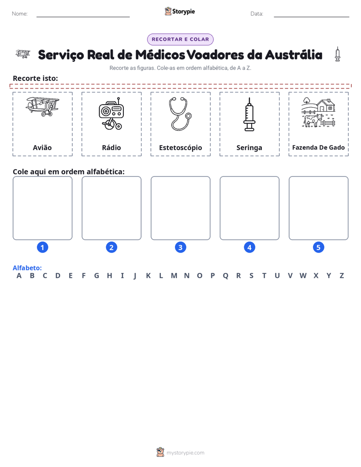 Recortar & Colar Alfabeto