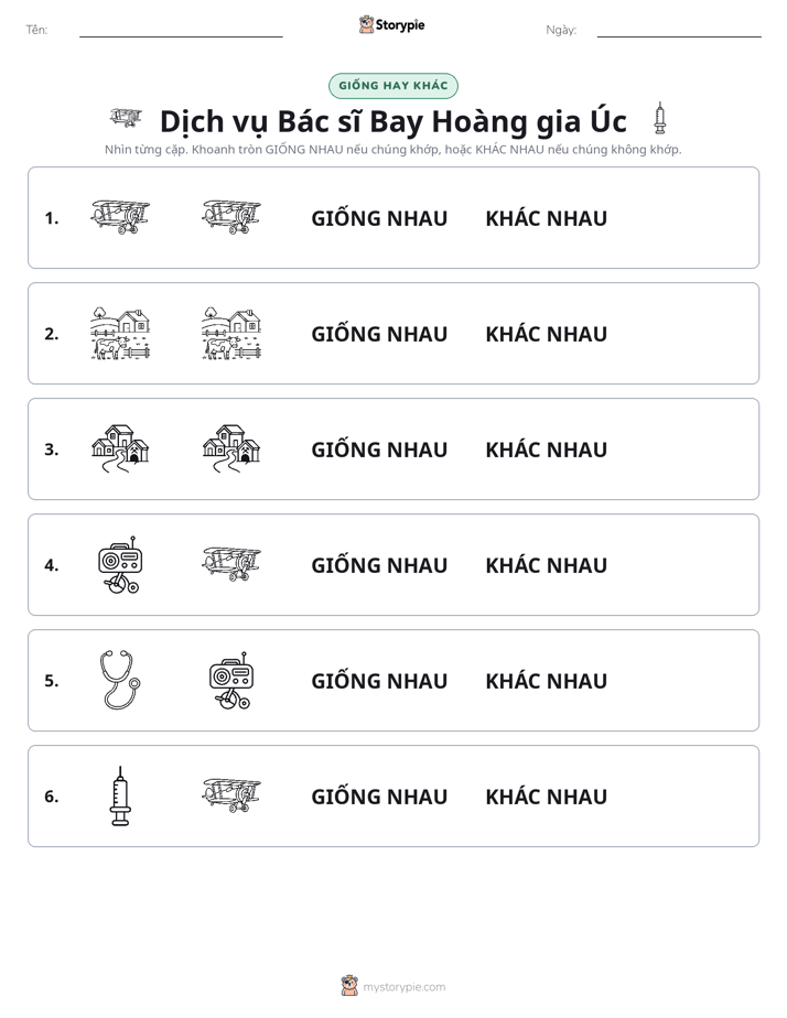 Giống Hay Khác