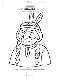 Sitting Bull printable worksheet preview