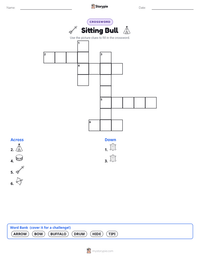 Sitting Bull printable worksheet preview