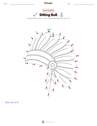 Sitting Bull printable worksheet preview