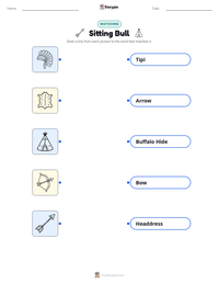 Sitting Bull printable worksheet preview