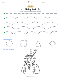 Sitting Bull printable worksheet preview