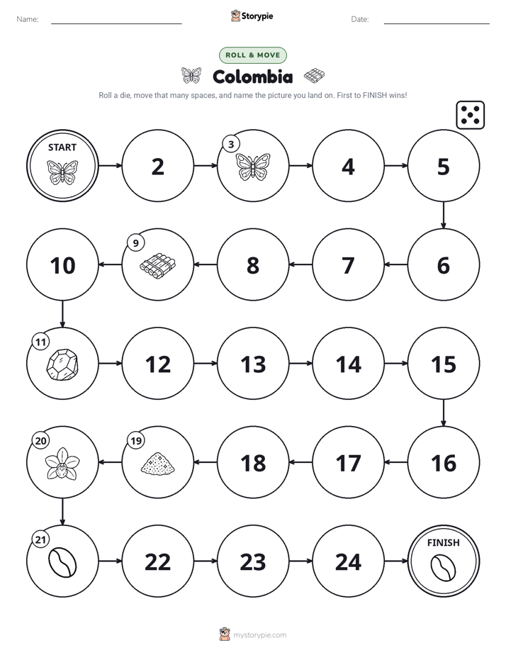 Roll & Move Game