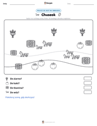 Podgląd drukowalnego arkusza ćwiczeń Chuseok