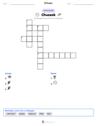Chuseok printable worksheet preview