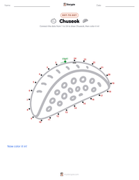Chuseok printable worksheet preview