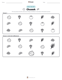 Chuseok printable worksheet preview