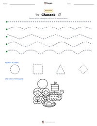 Anteprima della scheda stampabile di Chuseok