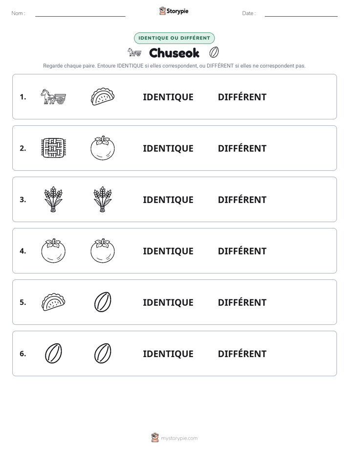 Identique ou Différent