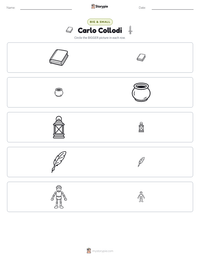 Carlo Collodi printable worksheet preview