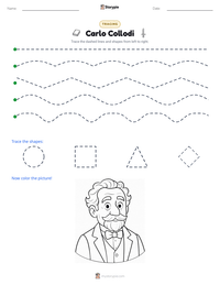 Carlo Collodi printable worksheet preview