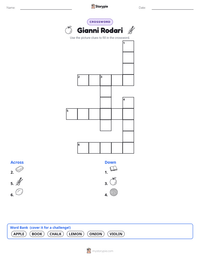 Gianni Rodari printable worksheet preview