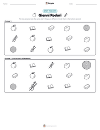 Gianni Rodari printable worksheet preview
