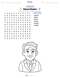 Gianni Rodari printable worksheet preview