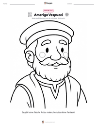 Amerigo Vespucci druckbare Arbeitsblatt Vorschau