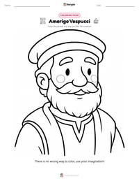 Amerigo Vespucci printable worksheet preview