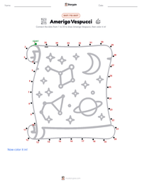 Amerigo Vespucci printable worksheet preview