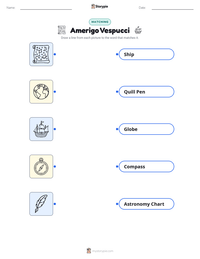 Amerigo Vespucci printable worksheet preview