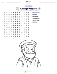 Amerigo Vespucci druckbare Arbeitsblatt Vorschau