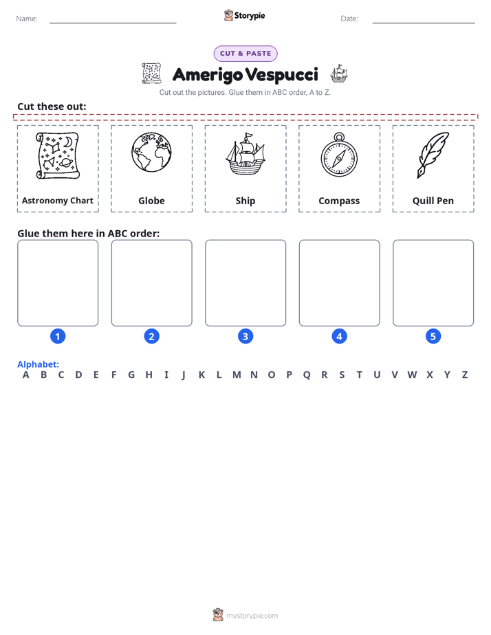 Cut & Paste Alphabet