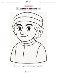 Giotto di Bondone printable worksheet preview