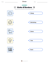 Giotto di Bondone printable worksheet preview