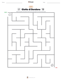 Giotto di Bondone printable worksheet preview