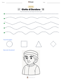 Giotto di Bondone printable worksheet preview