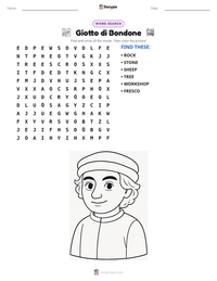 Giotto di Bondone printable worksheet preview