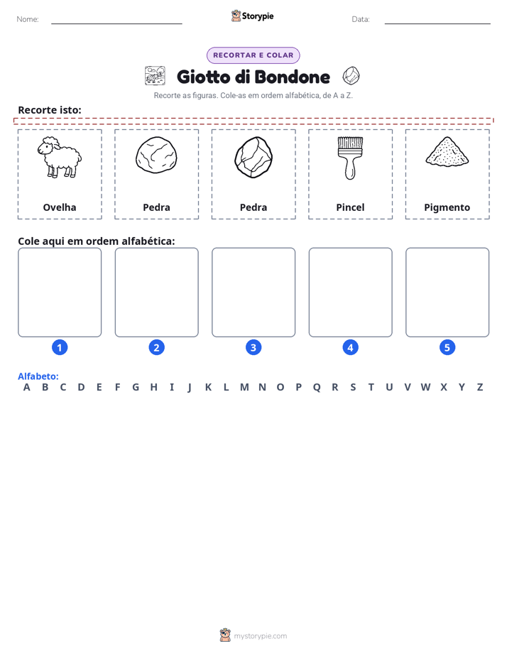 Recortar & Colar Alfabeto