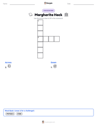 Margherita Hack printable worksheet preview