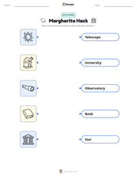 Margherita Hack printable worksheet preview