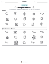 Margherita Hack printable worksheet preview