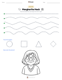 Margherita Hack printable worksheet preview