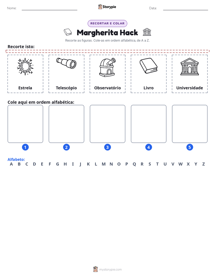 Recortar & Colar Alfabeto