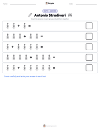 Antonio Stradivari printable worksheet preview