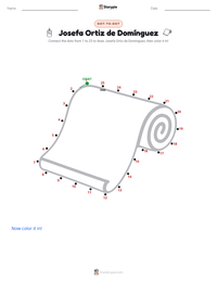 Josefa Ortiz de Domínguez printable worksheet preview