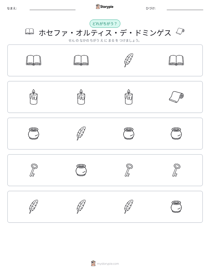 異なるものを見つけよう