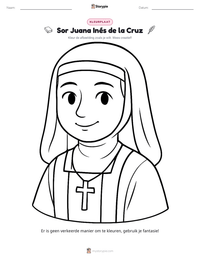 Sor Juana Inés de la Cruz afdrukbare werkblad voorbeeld