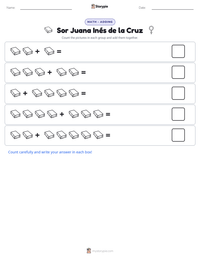 Sor Juana Inés de la Cruz printable worksheet preview