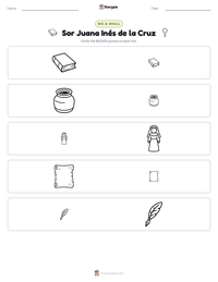 Sor Juana Inés de la Cruz printable worksheet preview