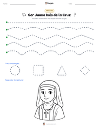 Sor Juana Inés de la Cruz printable worksheet preview